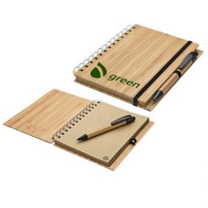 Bamboo Spiral Notebook The Eco Spiral Notebook With Pen