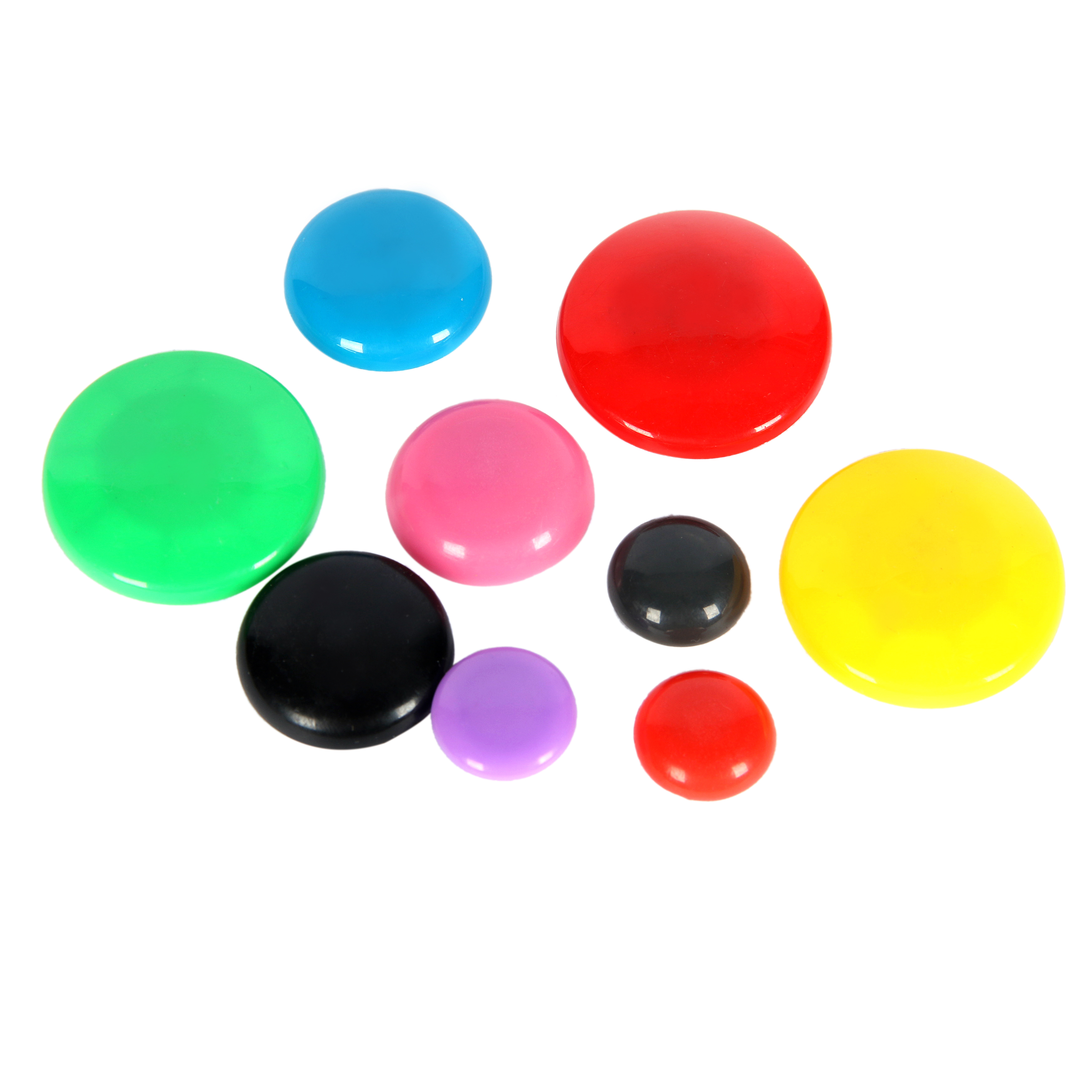Colorful Cute Round Coated Magnetic Button