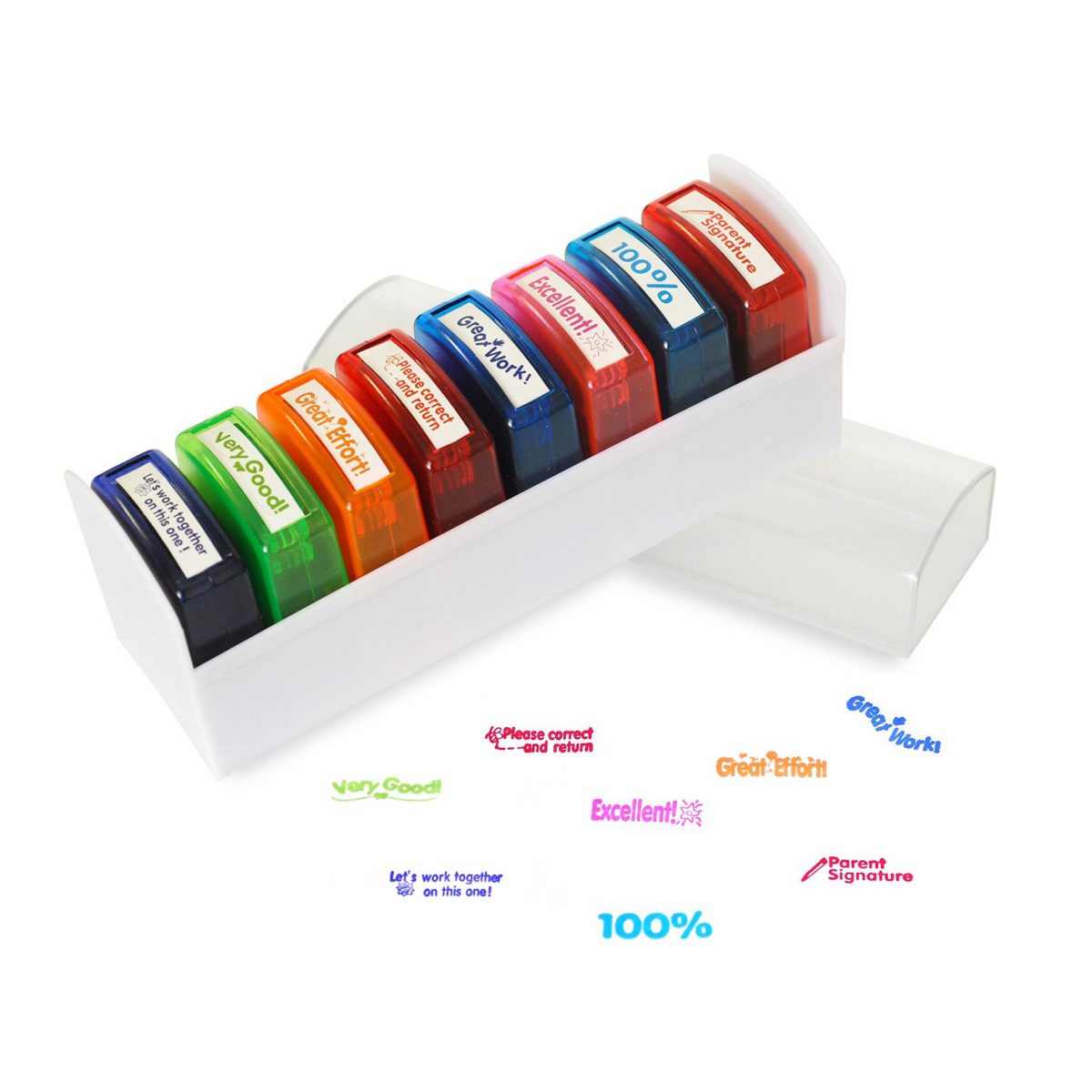 Self-Inking Stamp Set For Kids | School Stamps | Teacher Stamps